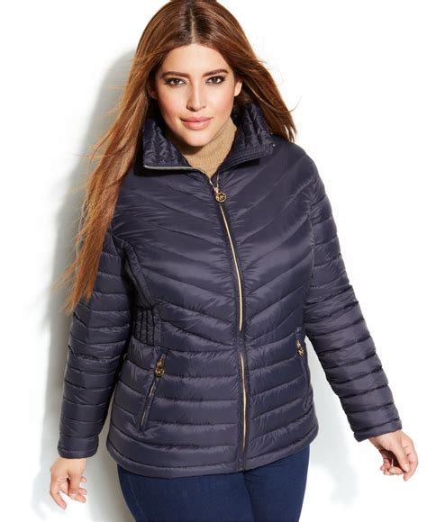 michael kors hooded coat|michael kors navy puffer coat.